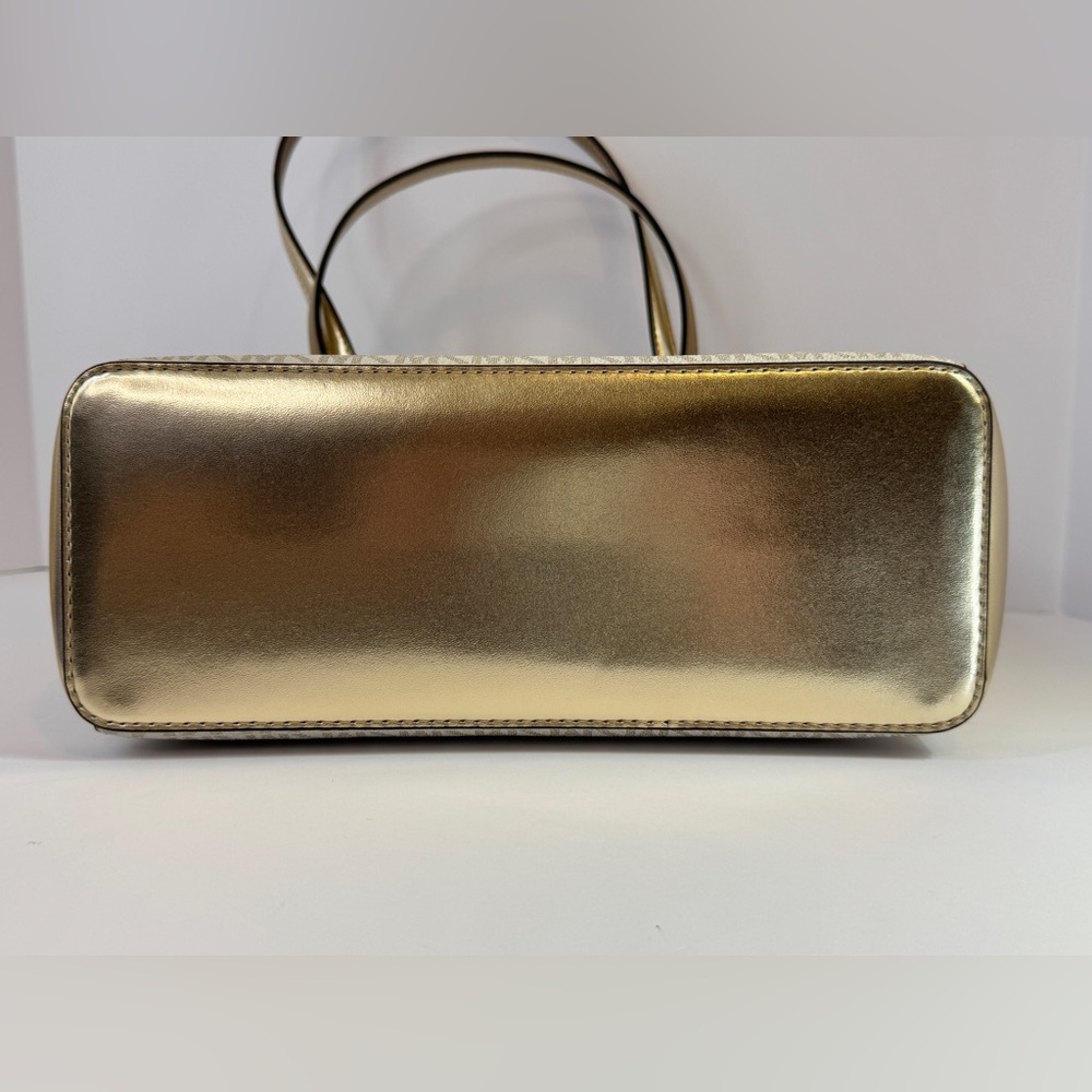 Michael Kors Charlotte Large Pale Gold Tote Bag - Picture 5 of 8